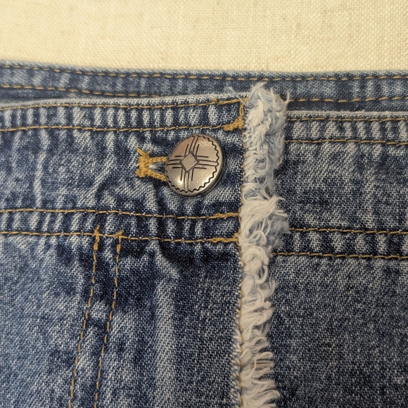 Lauren Ralph Lauren Patchwork Denim Maxi Skirt 20W Plus Size Y2K Vintage - Picture 6 of 16